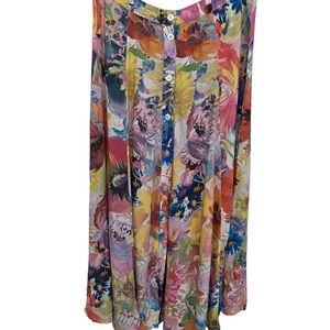 Summer print skirt from H&M, size 14. EUC.